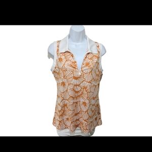 Tommy Bahama Golf Polo Shirt M 1/4 Zip Preppy #180L